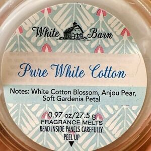 New Bath & Body Works .97oz Pure White Cotton Scented Fragrance Melt